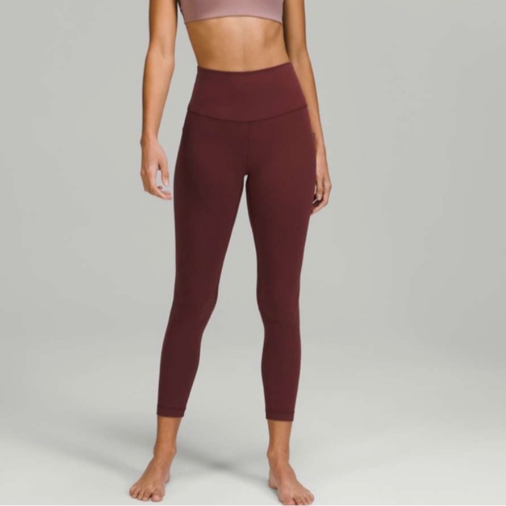 lululemon athletica High-Rise Burgundy Leggings